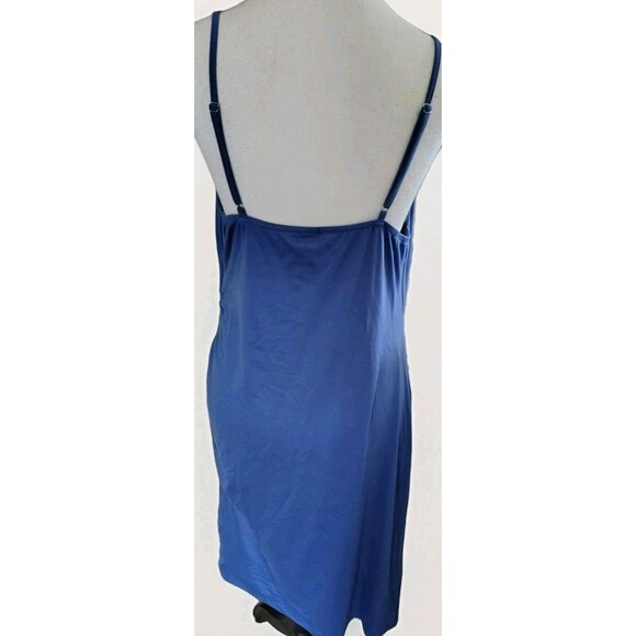 Shein Curve Dress Size 1XL Blue Sleeveless Scrunch Side - Picture 4 of 6